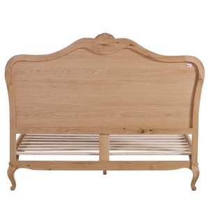 Cama Moderna con Cabecera Tapizada, Hecha de Madera de Caoba Sólida, con Altura Ajustable y Almacenamiento, para Uso en Interiores - Product Image 6