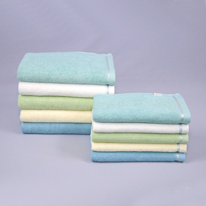 Ispanka 2-Piece Woven Cotton <b>Towel</b> Set for Face Bath Soft Absorbent Quick-Dry Anti-static Skin-Friendly Eco-Friendly Home Hotel - Product Image 1