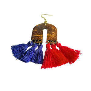 Pendientes de coco Vintage hechos a mano, pendientes de concha de coco, gotas de NatureCoco, aros de Coco Tropical, joyería Natural para ocasiones de fiesta - Product Image 4