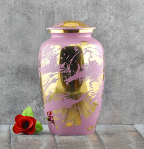 Royal Class Adult Cremation Urns for Human Ashes 10 Inches 220 Cubic Inches Capacity with Brass Inlay Jesus Cross <b>Funeral</b> <b>Supply</b> - Product Image 2