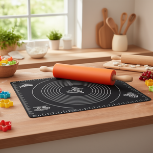 Silicone Large Black Multi-Purpose Dough <b>Rolling</b> and Kneading <b>Mat</b> - Product Image 3