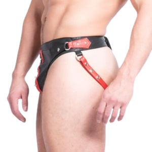 Leatherette Classic Cut Jeans <b>Mens</b> Black Faux <b>Leather</b> Straight Leg Fetish <b>Pants</b> - Product Image 2