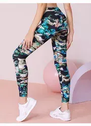 New Fashion Woman's <b>High</b> <b>Waist</b> Seamless Knitted Gym <b>Leggings</b> <b>With</b> <b>Pockets</b> Custom Sports Outfit Elastic WaistYoga <b>Leggings</b> - Product Image 2