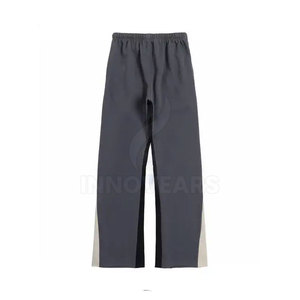 Private Label <b>Men</b> Flare <b>Trouser</b> Solid Color Straight Lightweight Casual Breathable <b>Elastic</b> Waist Summer Outdoor Activity - Product Image 2