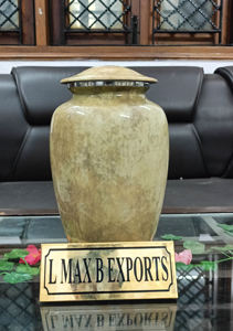 Unique New Texture Metal Cremation urns for human ashes with free <b>velvet</b> <b>bag</b> - Product Image 3