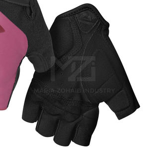 Gants de vélo en cuir personnalisés de haute qualité professionnels Demi-doigts Antidérapants Imperméables Vente chaude Nouveauté - Product Image 3