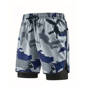 Best Selling Unique Design With Reasonable Price Double Layer Adjustable Drawstring & Pockets Quick Dry Gym <b>Shorts</b> - Product Image 2