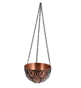 Pots de décoration de jardin à finition argentée forme personnalisée jardinières suspendues en métal Offre Spéciale conception populaire jardinière suspendue - Product Image 6