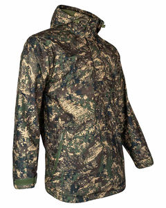 Veste de pluie tactique longue pour homme, camouflage numérique, capuche, camouflage forestier, imperméable, performance, randonnée, parka - Product Image 3