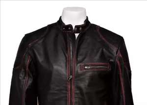 2024แจ็กเก็ตหนังแท้สไตล์ลำลองมีซิประบายอากาศได้ดีมีขาตั้งผ้าย้อมสีพื้นคงทนสำหรับฤดูหนาว - Product Image 6