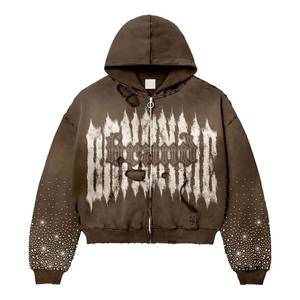 Boxy Fit Drop Shoulder Hoodie Ropa de calle de secado rápido con logotipo personalizado para adultos - Product Image 3