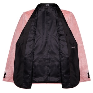 Chaqueta de Negocios de Otoño para Hombre, Transpirable, Personalizable, de Alta Calidad, Corte Entallado Informal, Cuello en V, Blazer de Un Solo Pecho, Poliéster/Algodón - Product Image 6