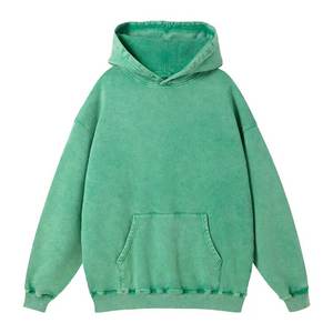 420 GSM 100% coton OEM Accepter Logo personnalisé Lavé à l'acide Style Vintage Hommes Femmes Unisexe Meilleure qualité French Terry Sweat à capuche surdimensionné - Product Image 1