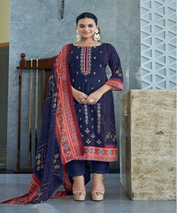 Classicjibab vêtements d'hiver femmes musulmanes Abaya élégant lin Dubai 3 pièces ensemble robe de dinde - Product Image 4