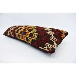 หมอนขนสัตว์สีน้ำตาล18X18นิ้วสุดหรูทอลายดอกไม้แนววินเทจเน้นการตกแต่งด้วยการเย็บปะติดปะต่อกันขนาด12X36นิ้ว - Product Image 5