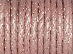 Gran oferta, cordón de cuero trenzado redondo de 4mm de alta calidad, accesorio de pulsera DIY, precio al por mayor, accesorios y componentes de joyería - Product Image 2