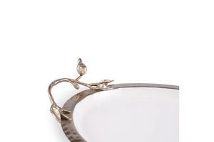 Oval <b>Serving</b> <b>Gold</b> <b>Tray</b> Made in India Wholesale High Quality Usage home Hotel Restaurant Bar kitchenware table decor 2023 - Product Image 3