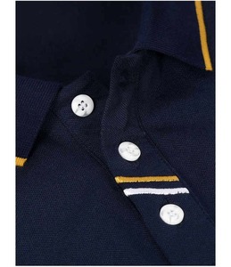 Chemise décontractée en tissu extensible tricoté sur mesure, taille plus, trois boutons, coupe musclée, coton pour homme - Product Image 3