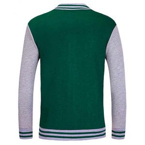 Veste bomber de baseball universitaire à la mode, en polyester/coton, manches en laine, corps en laine, couleurs d'équipe d'hiver, option de revêtement avant - Product Image 2