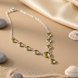 Plata 925 # Cristal # # Collar #   para Uso Diario Femenino con Piedra Preciosa de Citrino - Product Image 2