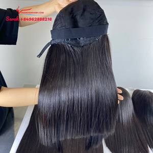 Pelucas de cabello humano Cabello vietnamita crudo para mujeres negras Cabello alineado con cutícula Peluca con cierre de encaje Peluca frontal - Product Image 4