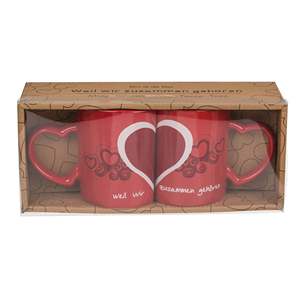 Vasos Dobles con Forma de Corazón para el Día de San Valentín, Artículos para 'Porque Estamos Hechos para Estar Juntos' - Product Image 5