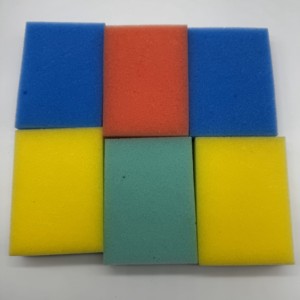 A granel 12,5x9x3cm cocina estropajo esponjas múltiples colores plato y limpieza del hogar fregador almohadillas - Product Image 2