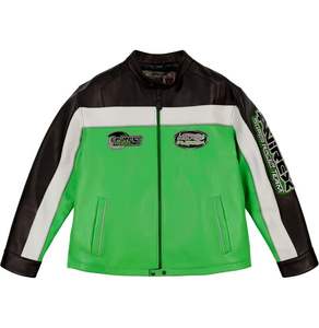 希少80s Walter Wolf Racing ジャケット オリーブグリーン High Quality Wolf Leather Jackets - Durable & Stylish