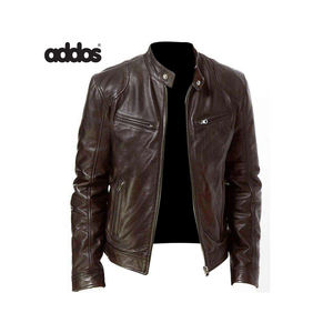 Chaqueta de cuero para hombre superventas 2025 de alta calidad con mangas largas y diseño elegante chaqueta de cuero para hombre de secado rápido - Product Image 4