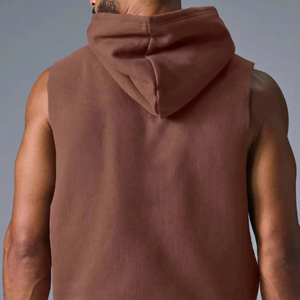 Sweat à capuche de gymnastique confortable pour la musculation Fitness Sweat à capuche léger et respirant fabriqué au Pakistan Pull à capuche sans manches - Product Image 4