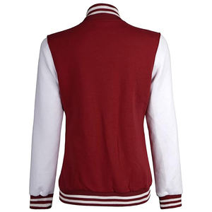 Chaqueta universitaria para chaquetas de béisbol personalizadas para mujer, chaquetas Letterman personalizadas para mujer, chaquetas Varsity para mujer en blanco al por mayor - Product Image 2