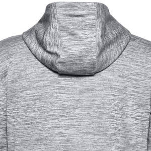 Sweat à capuche gris bicolore de qualité supérieure avec fermeture éclair |   Veste streetwear à empiècements contrastés, poids lourd |   Vêtements d'extérieur en polaire personnalisés avec étiquette privée - Product Image 6