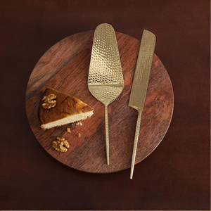 ชุดเสิร์ฟเค้กสีทองเขียนเป็นคำรักชุดเสิร์ฟเค้กและชุดเสิร์ฟเค้กเหมาะสำหรับงานเลี้ยงวันเกิดงานแต่งงานและงานอีเวนต์ - Product Image 4