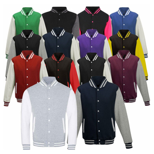 OEM Wholesale Custom Casual Letterman Varsity Jackets Street Wear Men Women Hip Hop Style <b>Stand</b> Collar Autumn Front Breathable - Product Image 5
