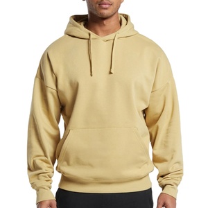 Trending Oversized Fit Hoodie Heavyweight French Terry Fabric <b>Men</b> <b>Pullover</b> with Kangaroo Pocket Hoodie and Adjustable Hood 2026 - Product Image 1