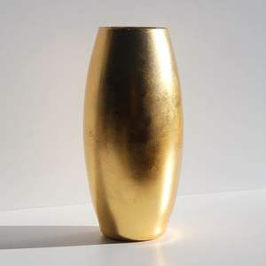 Modern Metal <b>Floor</b> <b>Vase</b> with Handmade Design and Gold Finished Great for Home and Party Decor Accessory - Product Image 1