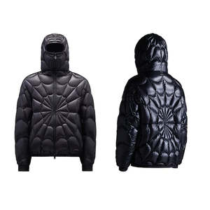 Chaqueta Acolchada de Lujo de Alta Calidad de Fabricante OEM, Unisex, Diseño Personalizado, Invierno, Gruesa, Brillante, Rellena de Algodón, Logotipo Frontal en Lona - Product Image 2