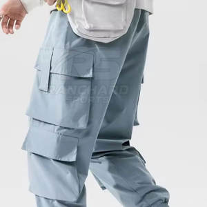 กางเกงคาร์โก้ลำลองสำหรับผู้ชาย กางเกงนุ่มสบาย กางเกงคาร์โก้สำหรับผู้ชายน้ำหนักเบาสำหรับกิจกรรมกลางแจ้ง กางเกงสำหรับเดินทางในเมือง - Product Image 4