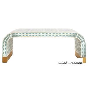 Modern Handmade Bone Inlay <b>Coffee</b> <b>Table</b> with Resin & MDF Washable Design-New Arrival Living Room Furniture for Home Use - Product Image 3