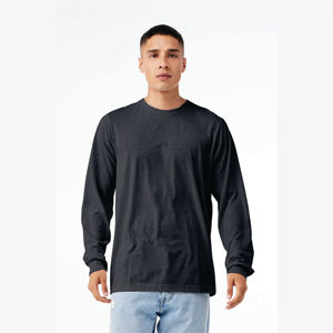 Airlume-Camiseta de manga larga Unisex, Camiseta de algodón peinado y anillo, 52% poliéster, 32, 48% oz, gris oscuro, brezo CVC, 4,2 - Product Image 1