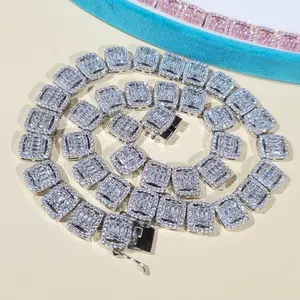 สร้อยข้อมือเพชรและกำไลโซ่สไตล์คิวบา - Product Image 3