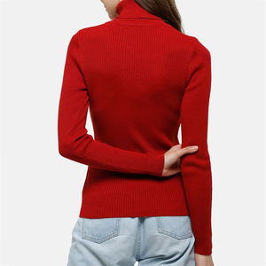 เสื้อสเวตเชิ้ตผู้หญิงผ้าฝ้ายฟลีซเนื้อนุ่มพิเศษสำหรับฤดูหนาว ระบายอากาศได้ดี ทรงโอเวอร์ไซส์ ไหล่ตก พิมพ์ลายสกรีน คอเต่า - Product Image 4