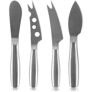 Ensemble d'outils à fromage manche en bois de haute qualité en acier inoxydable plaqué or Rose fournitures de cuisine couteau à fromage fourchette pelle Combo - Product Image 2