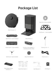 Aspirateur robot authentique DREA ME X40 Ultra avec serpillière amovible et relevable, 3,2 L, noir - Product Image 4