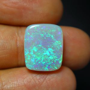 12.00 carats naturel australien opale Cabochon vert feu australien opale cristal opale lâche pierres précieuses fabrication de bijoux - Product Image 1