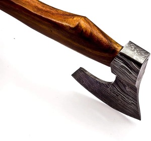 Steel Craft International Industrial Grade Viking Hunting <b>Axe</b> High Carbon Steel Blade with Wooden Handle Outdoor Camping Hatchet - Product Image 5