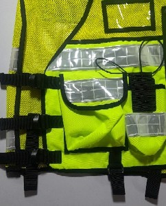 Custom Color Security <b>Guard</b> <b>Uniform</b> Reflective Safety Clothing Vest Front Zipper Road Safety Vests Hi Viz Tactical Security Vest - Product Image 6