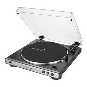 Reproductor de Casetes y Tocadiscos USB LP60X de Nivel Básico en Color Gris Metálico - Product Image 1