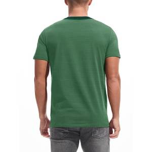 Camiseta Deportiva Ajustada para Hombre con Logotipo Personalizado, Transpirable, de Secado Rápido, Antiarrugas, con Estampado a Cuadros, Cuello Redondo, Impresión Digital - Product Image 3