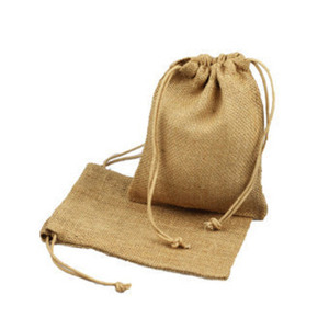Sac de poche en toile de jute de conception unie noeud de corde pour usage multiple la plus haute qualité écologique 100% sacs réutilisables confortables - Product Image 6
